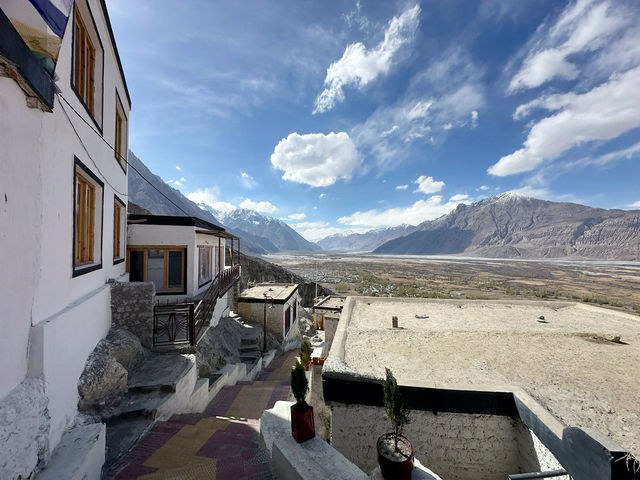Buddhist Monastery lost high in mountains 