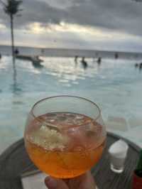 With view on the ocean spritz