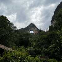 Moon hill in Yangshuo, Guilin 