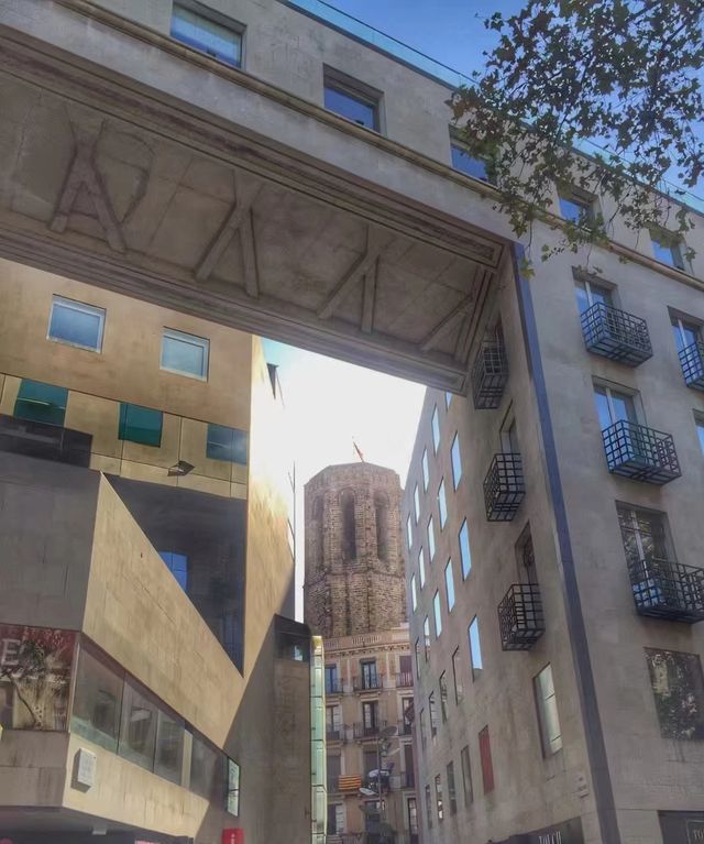 The coolest pedestrian street in Barcelona, Spain - La Rambla Avenue.