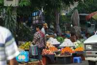 Another kind of surprise on the journey: check-in at the Mandalay market in Myanmar.