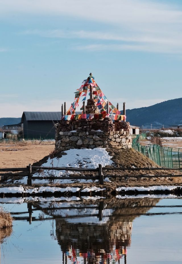 在山川角落，短暂放流