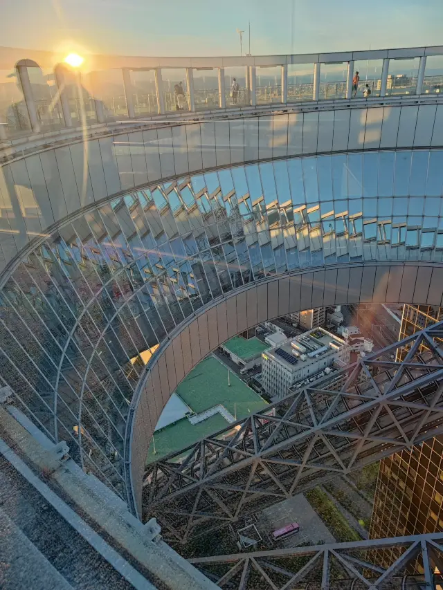 Umeda Sky Building's Floating Garden Observatory - Gaze upon the stunning Osaka nightscape