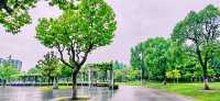 閔行文化公園｜梅雨瀟瀟瀝瀝，公園鬱鬱蔥蔥