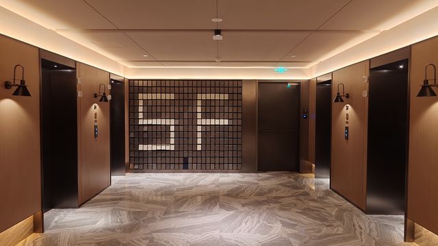 新開業的上海張江voco酒店還挺有設計感的。
