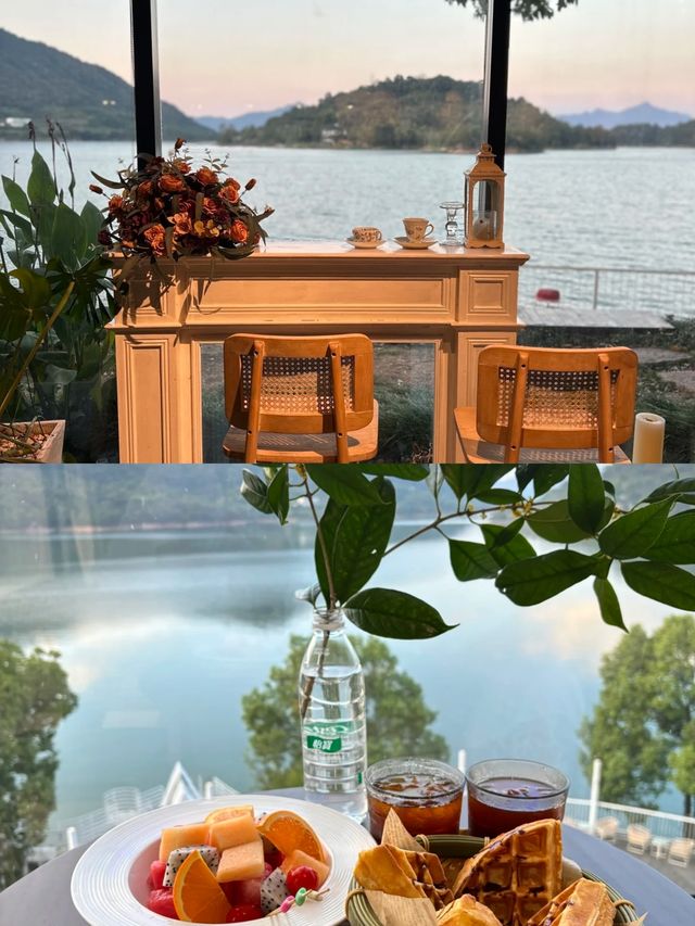 杭州千島湖！對自己訂的酒店滿意得睡不著。