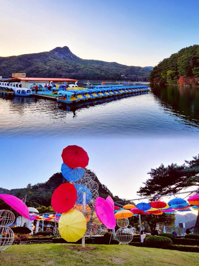 韓國抱川市山井湖水，秋季浪漫打卡地！