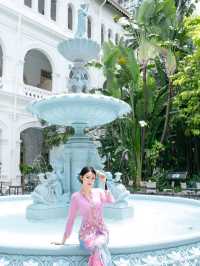 mesmerizing Raffles Blue Fountain⛲ in Singapore