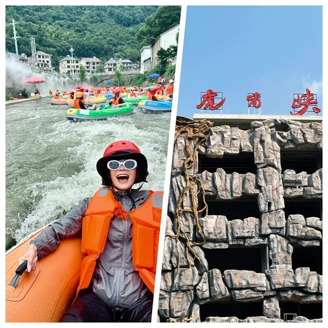 虎嘯峽漂流超美，但真心不建議8月去，因為..........