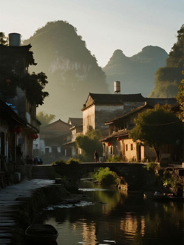 反向旅行爽呆！黃姚古鎮周邊這個水庫，秋色美到封神