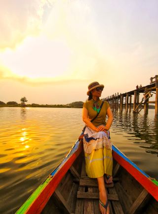 The "Travel the World" Series: Myanmar - Mandalay - U Bein Bridge Sunset