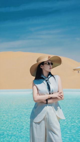鄂尔多斯響沙湾｜砂漠のプールで大作写真スポット！絶景
