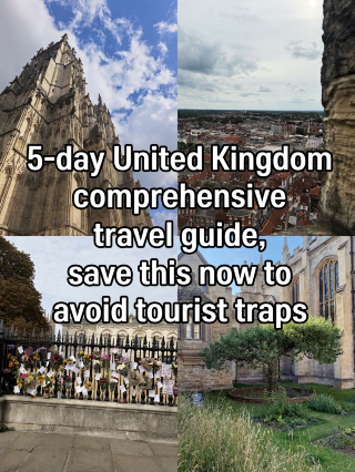 イギリス5日間観光、この攻略をそのままコピーして使ってね