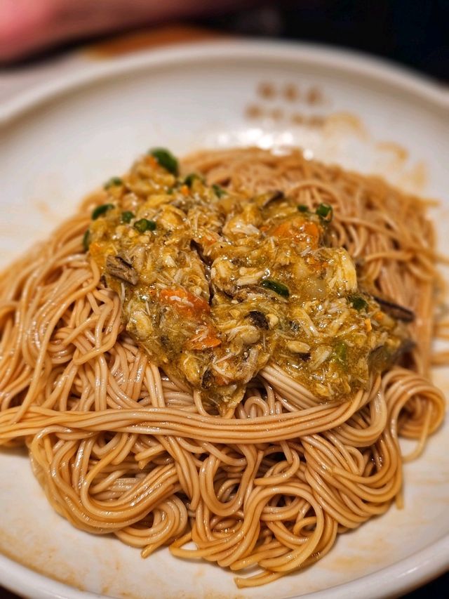 必吃～炒虾蟹拌麵🍜