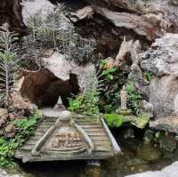Beautiful temple set in a cave