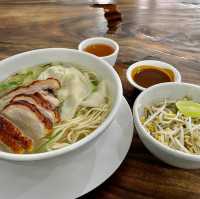 Khmer noodles soup with Roasted Duck