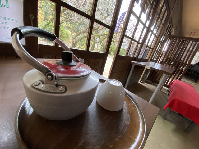 福岡・太宰府。お茶屋さんでゆっくり梅ヶ枝餅をいただく『お石茶屋』