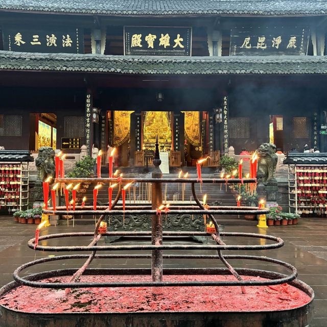 The ancient temple in Sichuan Province 