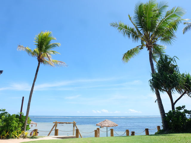 🏖️Soaking up the warm Fijian sun ☀️ 