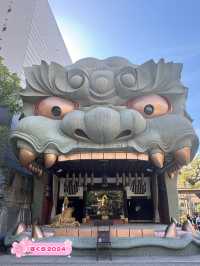 【大阪観光】大きな口の獅子殿が迫力満点の神社⛩