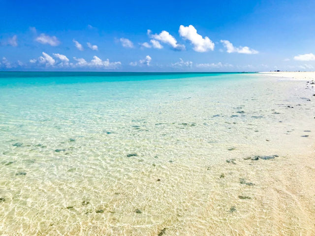 【沖縄 久米島】まるで浮いているように見える😳 はての浜  奇跡の絶景💎.◌*！