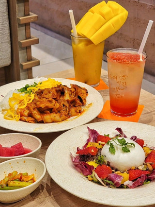 元朗韓式清新cafe夏日芒果主題