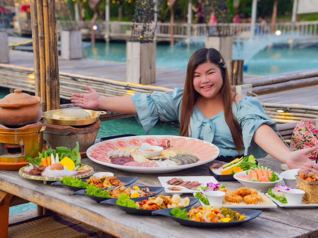 ร้านอาหารบรรยากาศมัลดีฟส์ แต่อยู่แค่ลำลูกกา  ร้านอาหารบรรยากาศมัลดีฟส์ แต่อยู่แค่ลำลูกกา