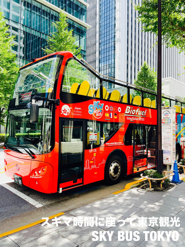 【東京都】東京を歩かずに観光できる！屋根なし2階建バスで車窓観光！！