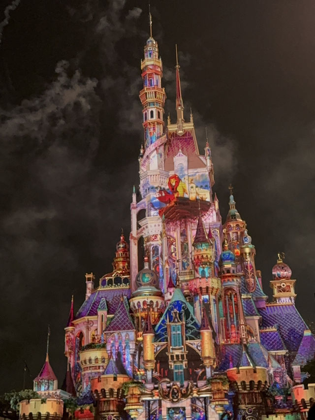 香港ディズニーランド🇭🇰夜空をイルミネーション