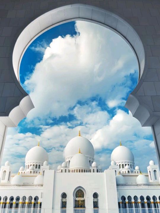An awesome visit to this beautiful mosque sheikh zayed 💜