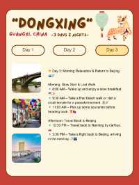 3-Day itinerary for Dongxing, China