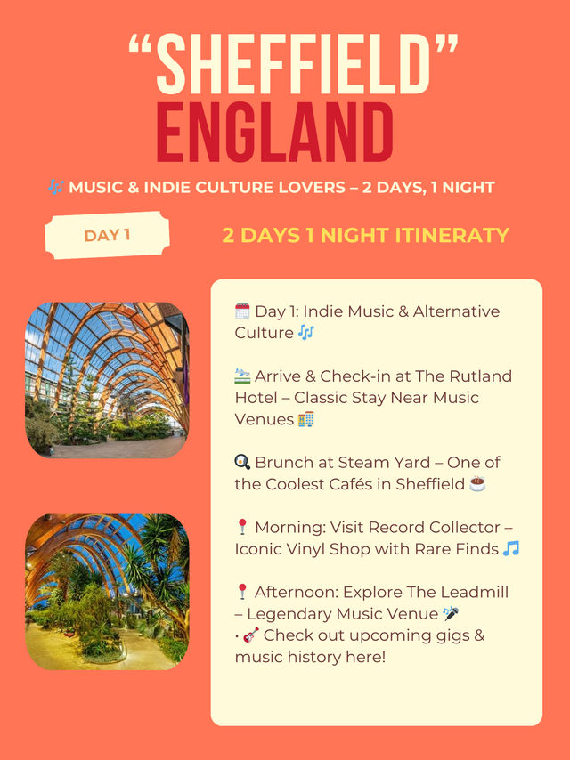 Sheffield itinerary ✈️🏆