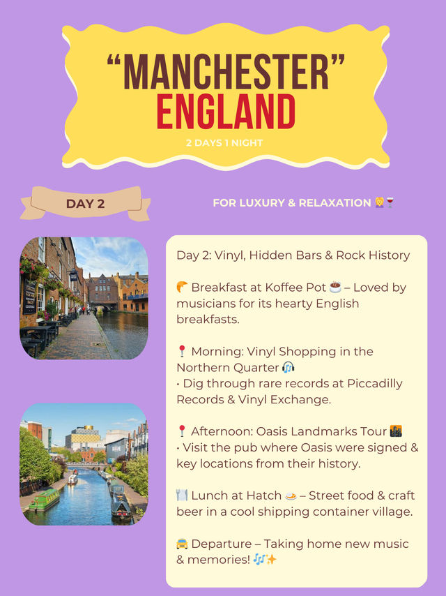Manchester itinerary 
