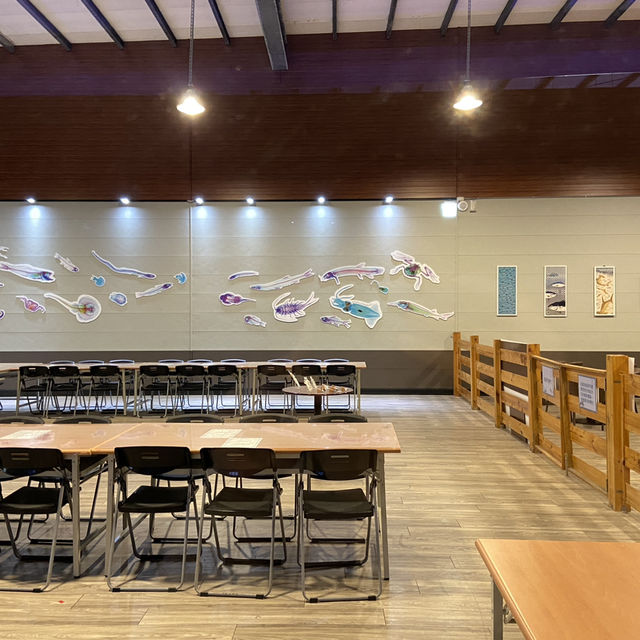 海洋生物互動展館，近距離觀賞與餵食鯊魚