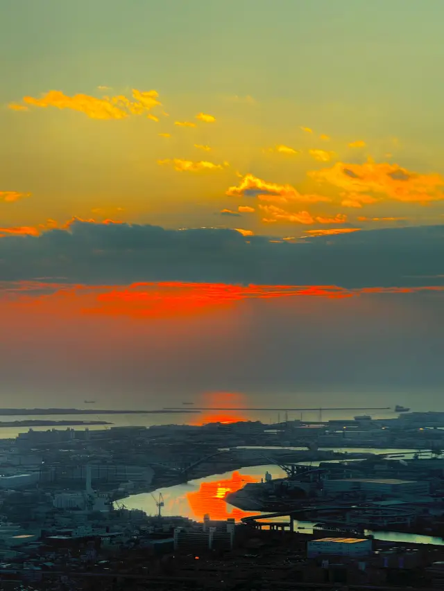 大阪絕色日落美景