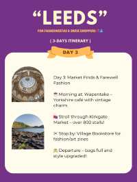 Leeds 3-days itinerary 