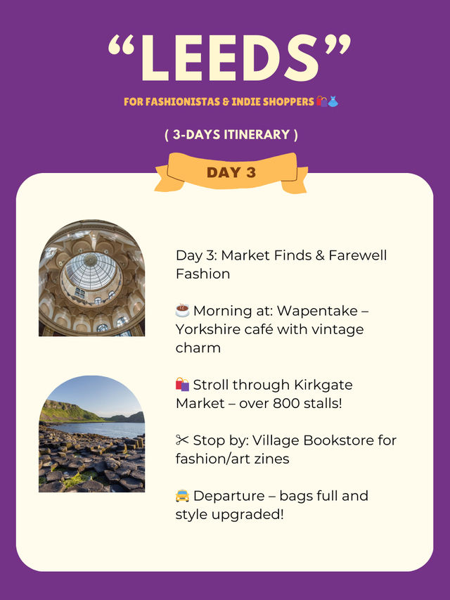 Leeds 3-days itinerary 