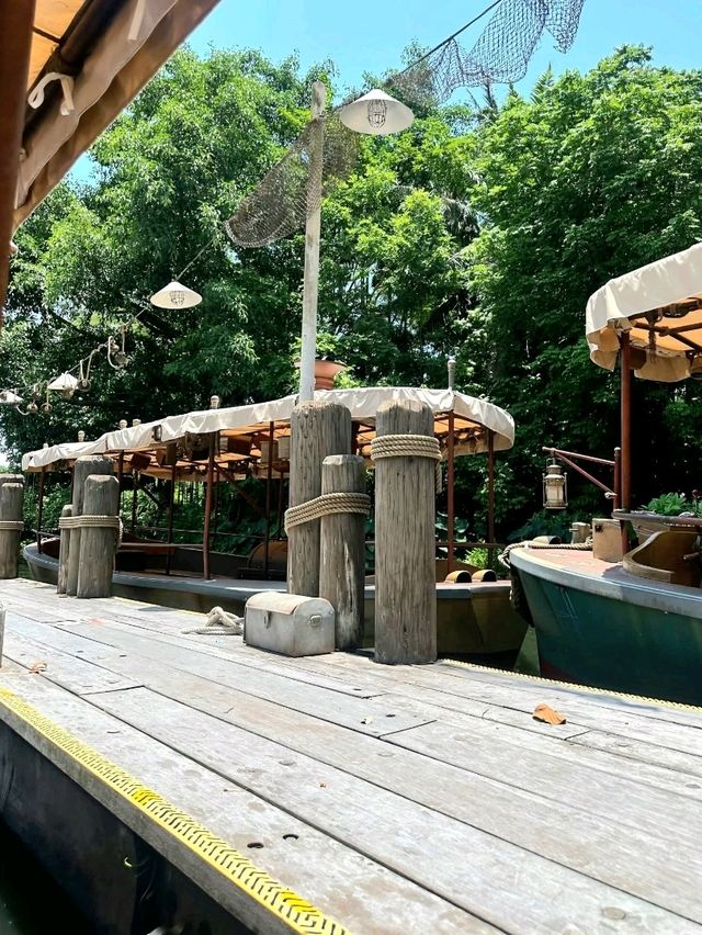The fun Jungle River Cruise in HK Disneyland