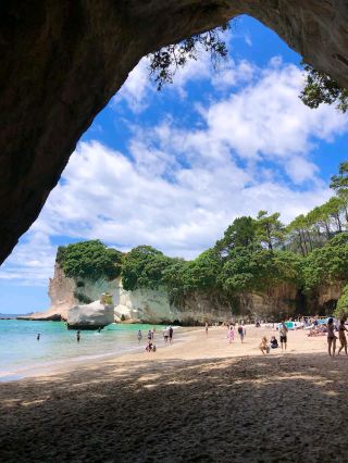 Sandy Toes and Rock Arches at Cathedral Cove