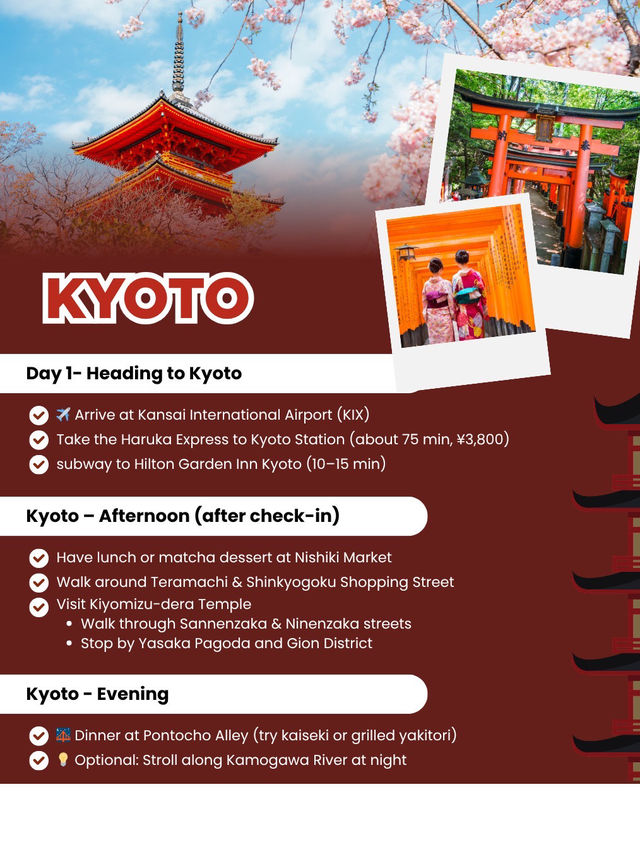 🌸 Kyoto 3 Days 2 Nights