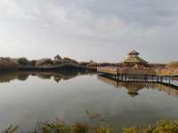 Autumn Scenery of Xihai Fishing Harbor's Water Town