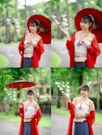 งบ 150 เช่าชุดล้านนา วัดต้นเกว๋น