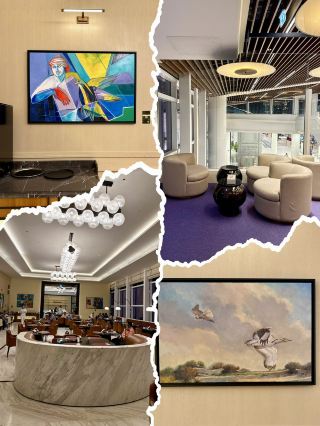 A Gallery-Like Lounge in Bahrain Airport