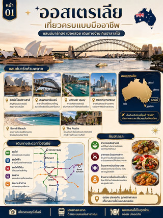 🇦🇺 ออสเตรเลีย เที่ยวครบแบบมืออาชีพ — 3 วัน 2 คืน