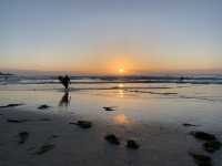 La Jolla Shores，surfing the Pacific Ocean