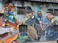 Walking around Otavalo town 
