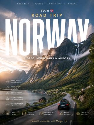 Norway  Road Trip 8D7N | 峽灣、山脈與極光
