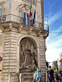 4 fountains in a crossroad - the most unique fountain I’ve seen!