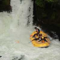 The Absolute Ride Of My Life At Rotorua Rafting, The Highest Raft-able Waterfall In the World!