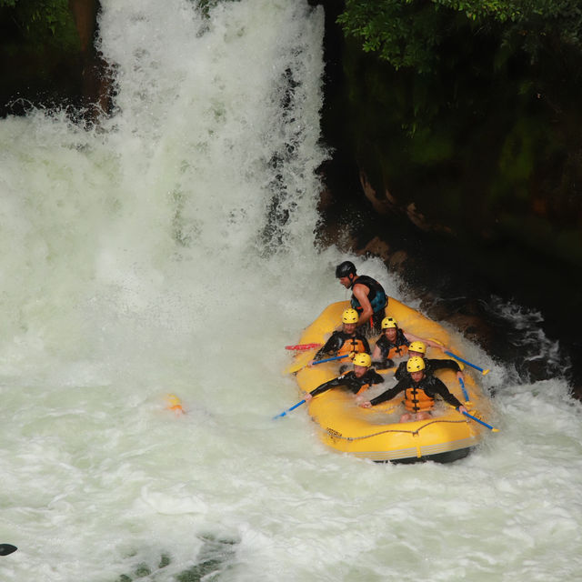 The Absolute Ride Of My Life At Rotorua Rafting, The Highest Raft-able Waterfall In the World!